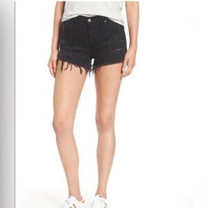 SINCERELY, Jules black denim shorts size M